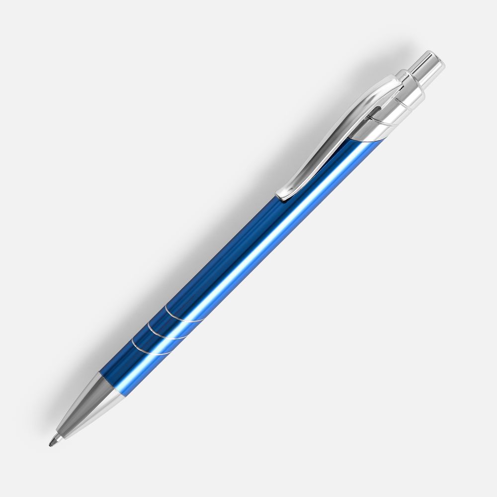 Ручка шариковая Undertone Metallic, синяя-0