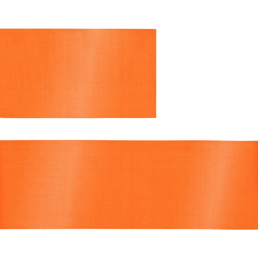 Лента сатиновая Satin 35 S, оранжевая, 50 см-2