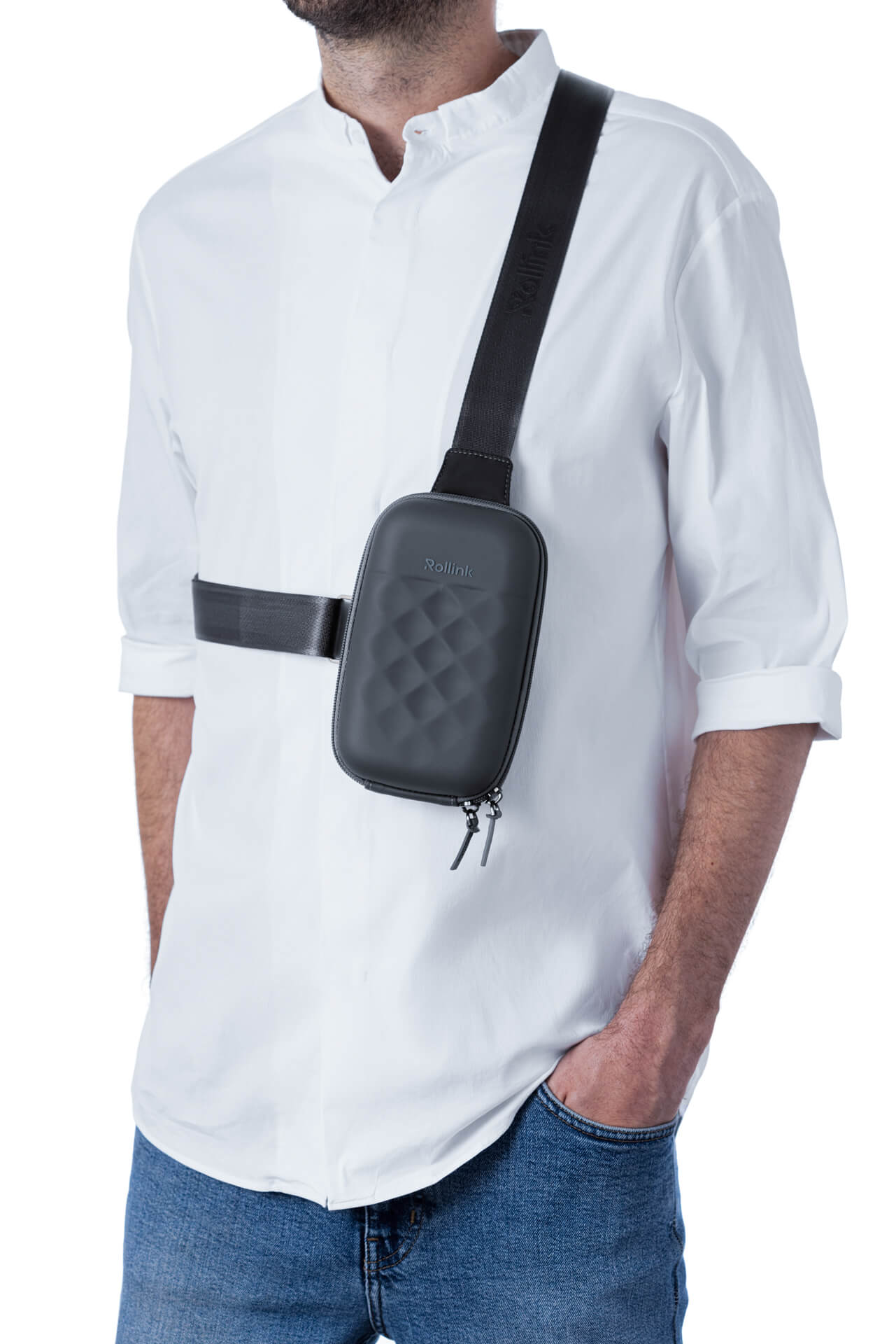 Дорожная сумочка Rollink Mini Bag Go 19,5x12x6 см, темно-серая-5