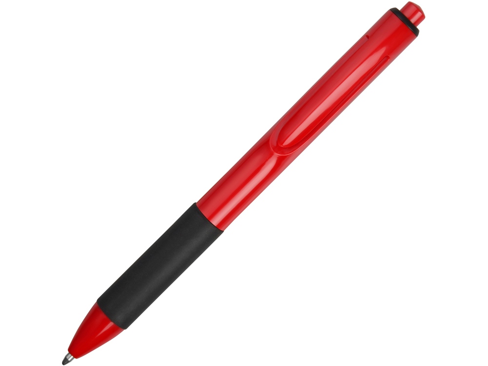 Ручка пластиковая шариковая Band, красный/черный-1