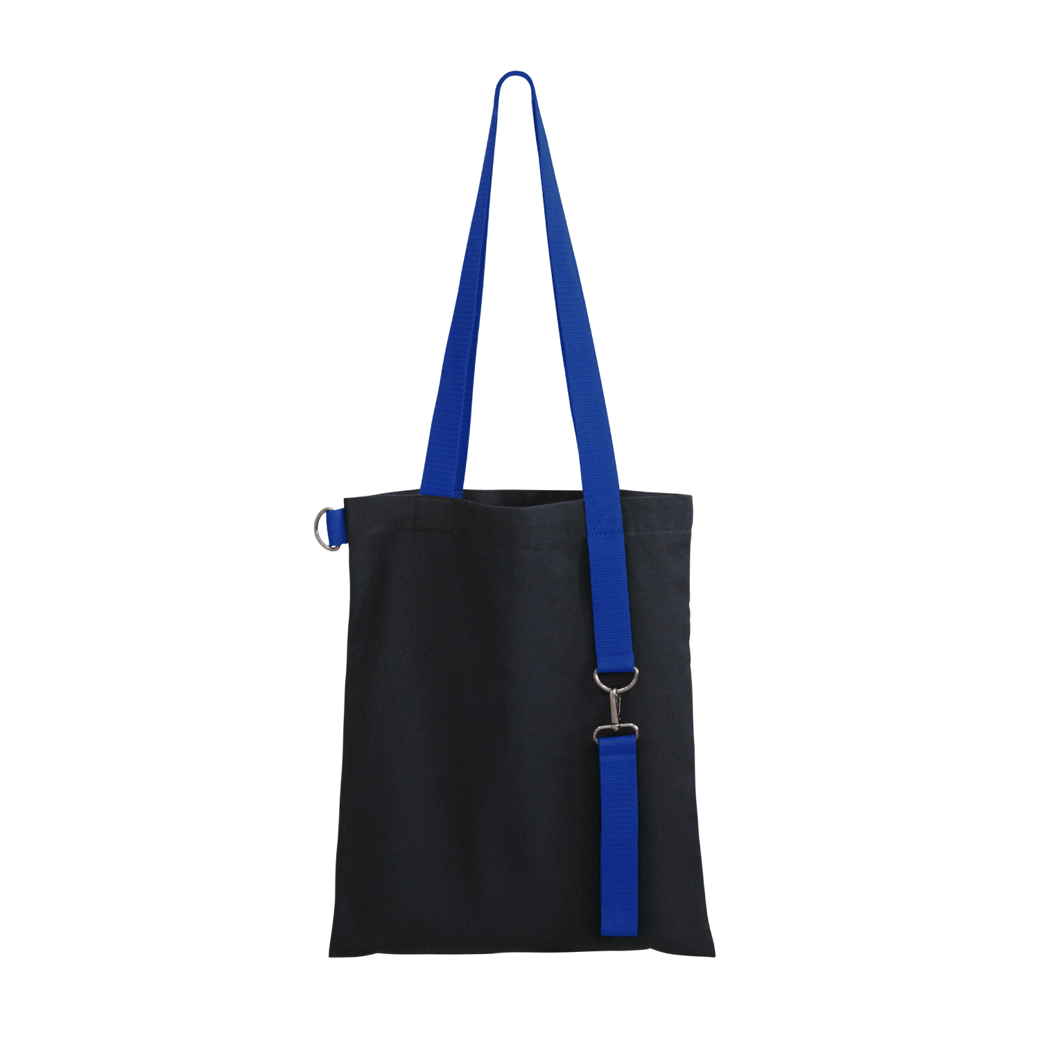 Шоппер Superbag black (чёрный с синим)-3