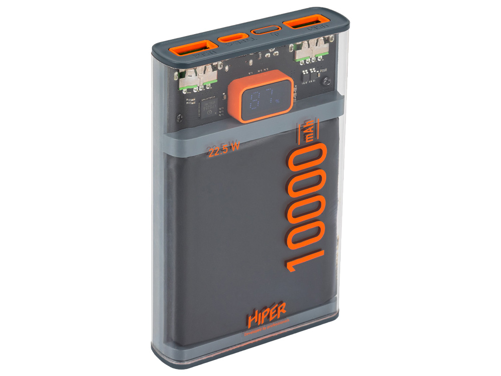 Внешний аккумулятор CORE X, 10000 mAh, черный-1