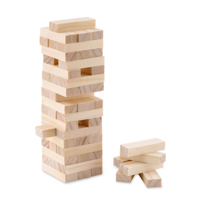 Игра башня в хлопковом чехле, древесный-5