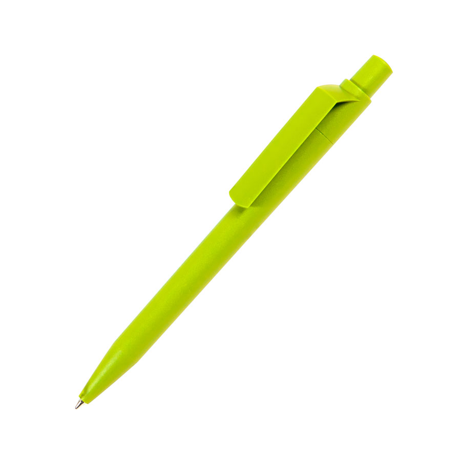 Ручка шариковая DOT, матовое покрытие, зеленое яблоко-0
