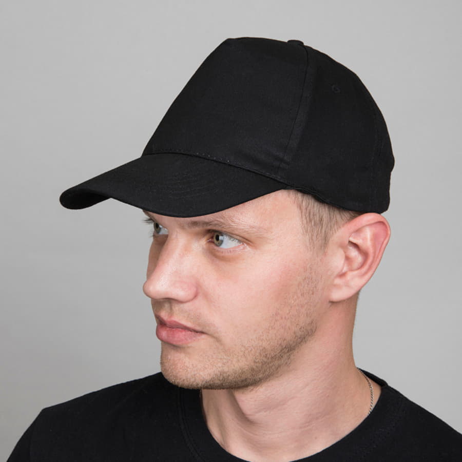 Бейсболка LIGHT, 5 клиньев,  застежка на липучке, белый-2