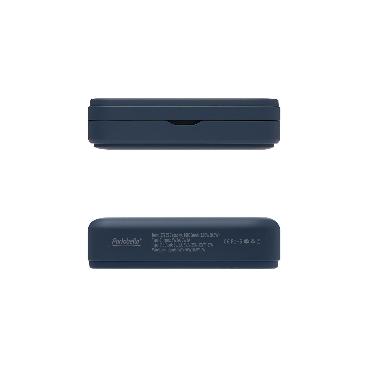 Внешний аккумулятор Юнион PD (Union PD) 10000mAh с функцией беспроводной зарядки 15W, синий-6