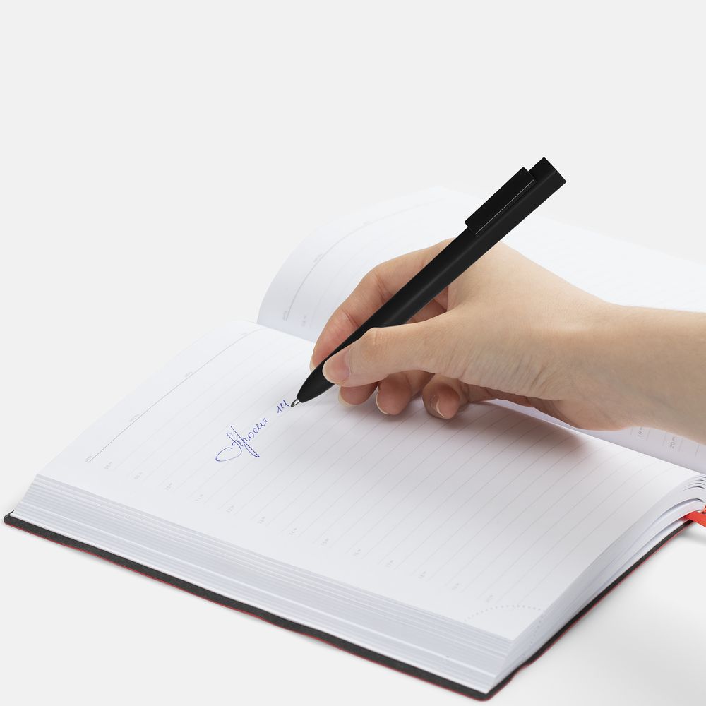 Ручка шариковая Swiper SQ Soft Touch, черная-3