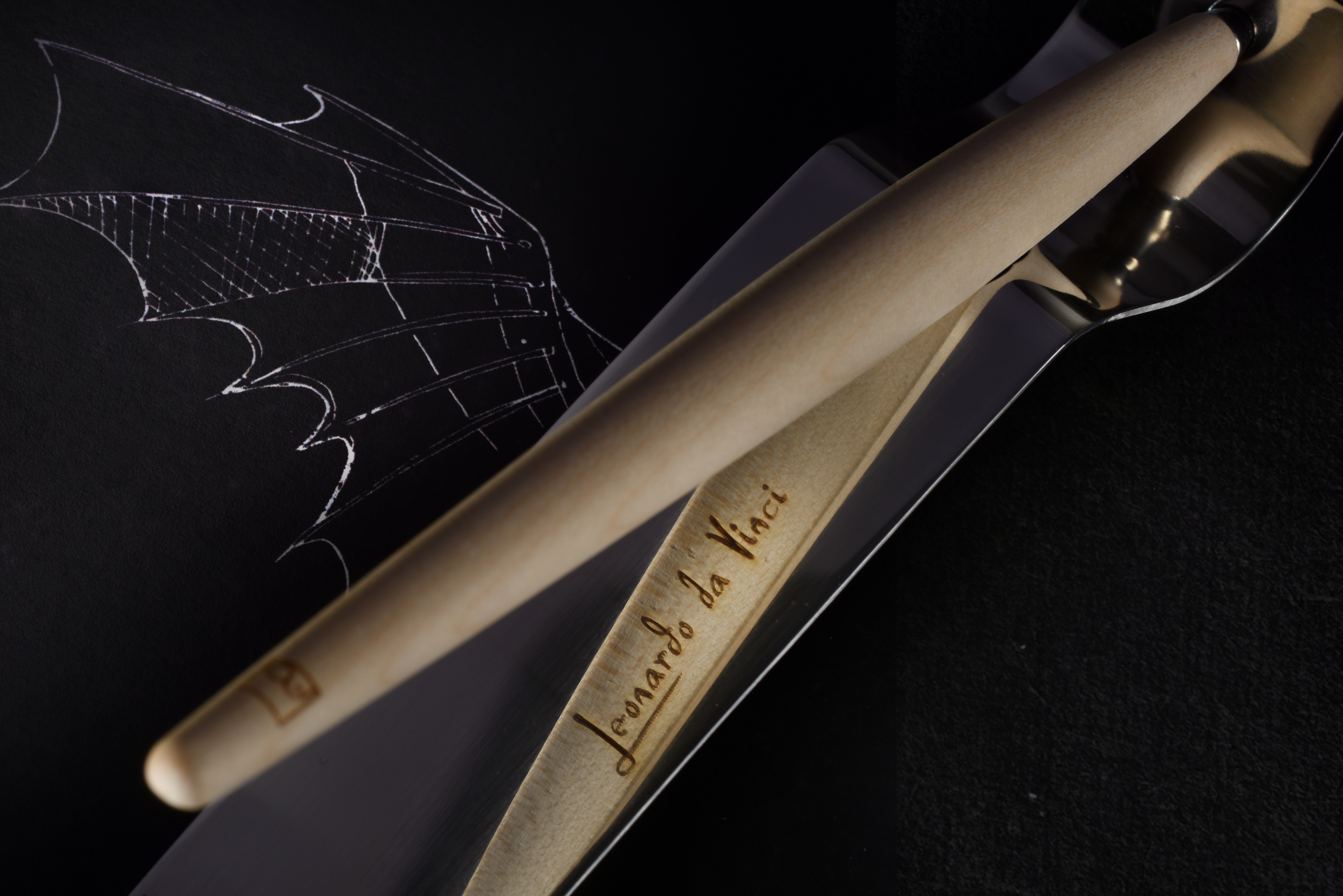 Вечная ручка Pininfarina Piuma LEONARDO MAPLE WOOD-10