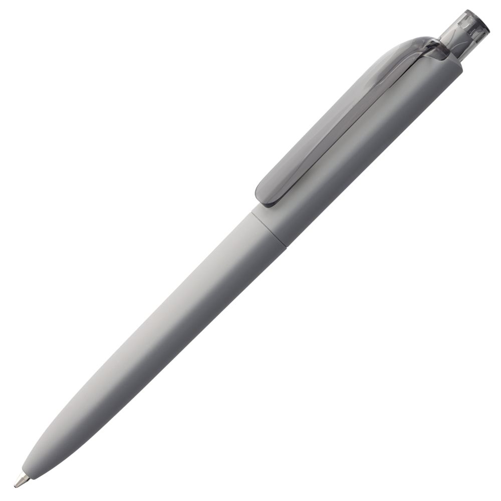 Ручка шариковая Prodir DS8 PRR-T Soft Touch, серая-1