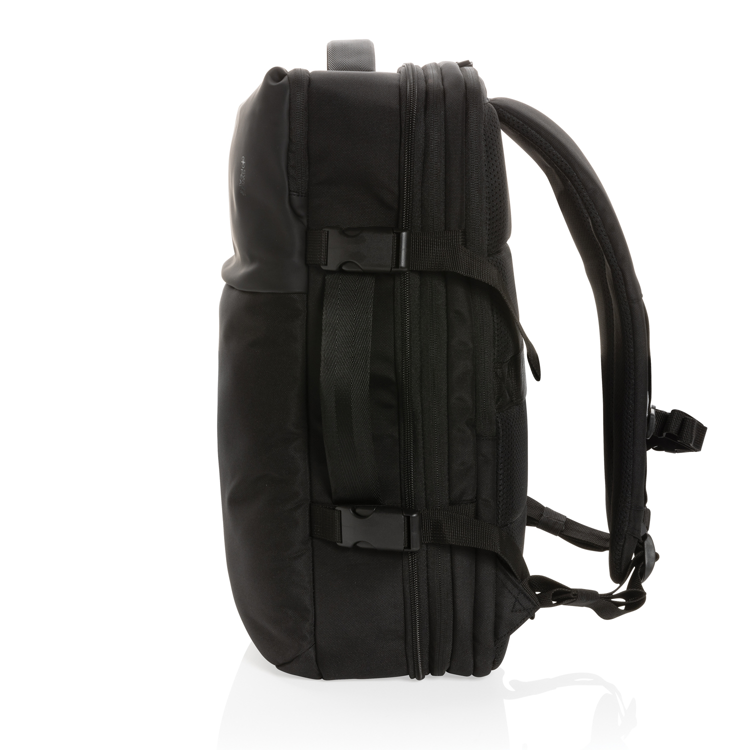 Рюкзак для путешествий Swiss Peak из rPET AWARE™ с регулируемым объемом, 15.6"-8