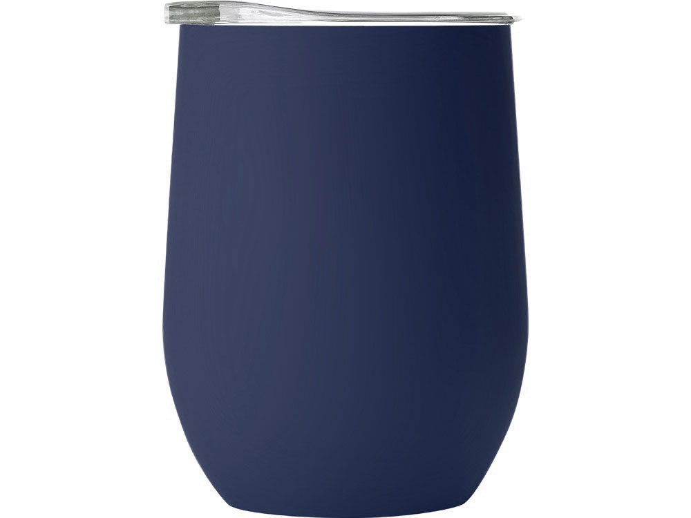 Термокружка Vacuum mug C1, soft touch, 370мл, темно-синий-2