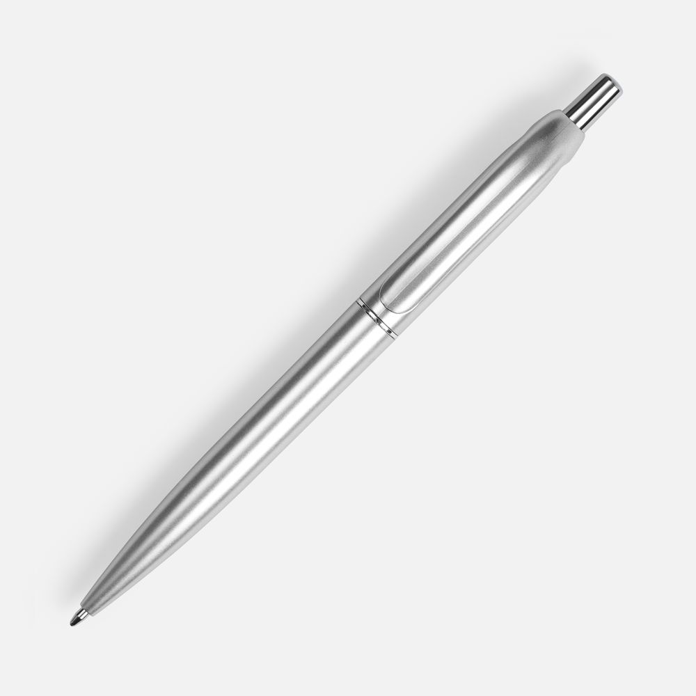 Ручка шариковая Bright Spark, серебристая-1