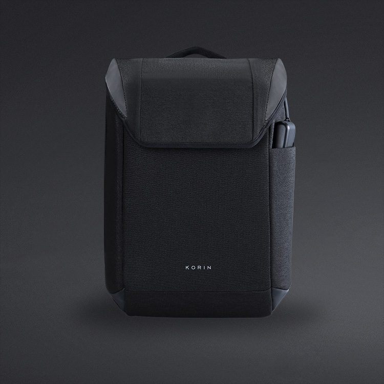 Рюкзак ClickPack X 45х32х15,5 см, с клапаном, черный-3