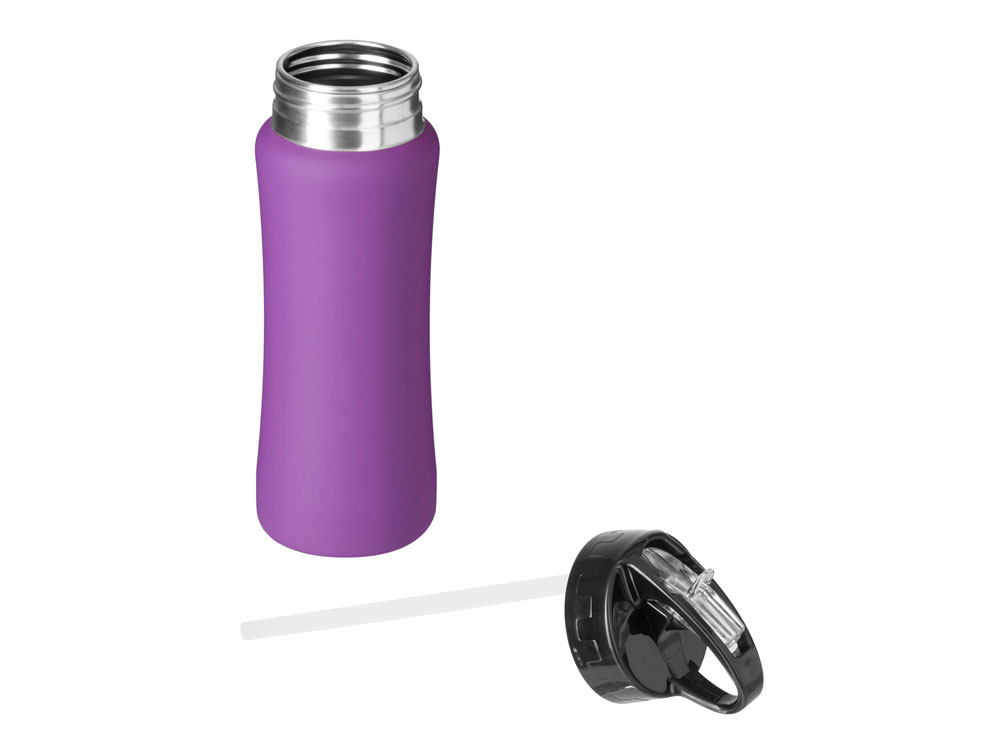 Бутылка для воды Bottle C1, сталь, soft touch, 600 мл, фиолетовый-2