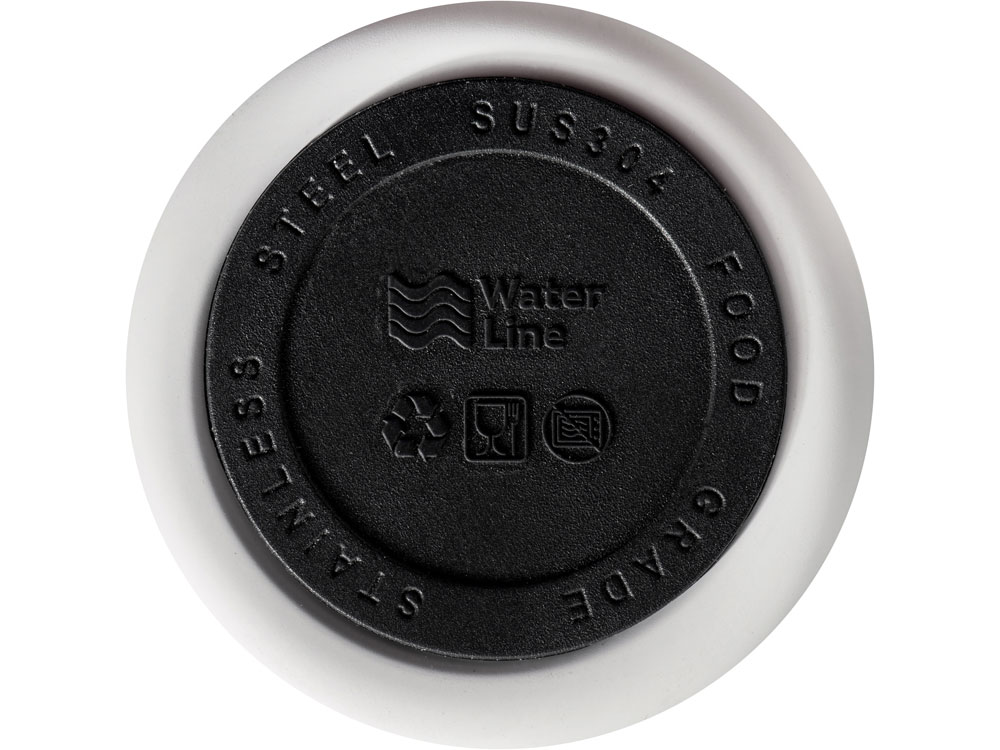 Вакуумная термокружка Waterline c кнопкой Guard, 400 мл, белый-7