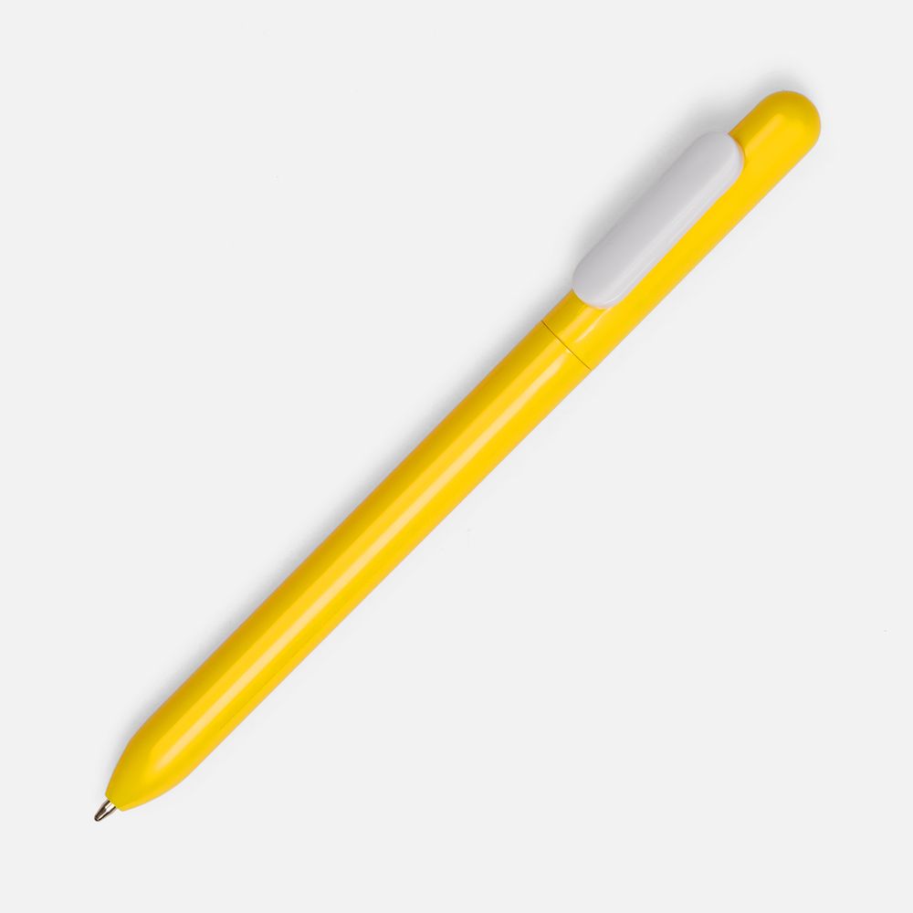 Ручка шариковая Swiper, желтая с белым-1