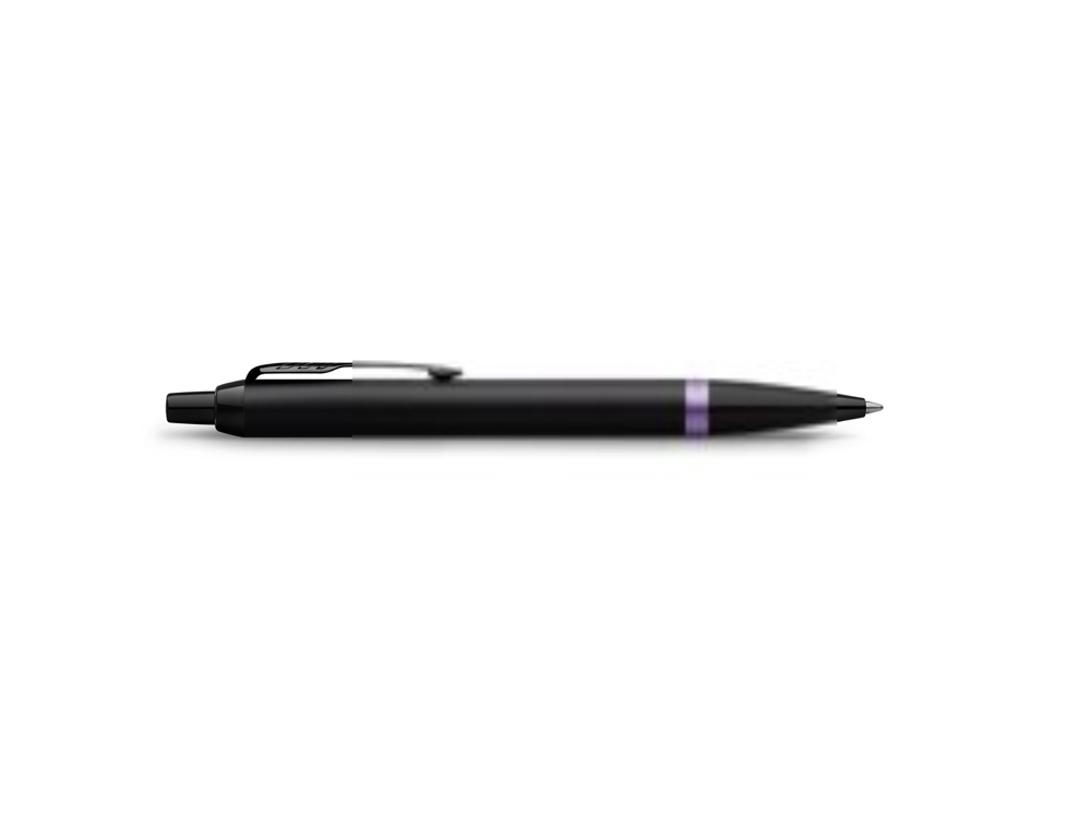 Шариковая ручка Parker IM Vibrant Rings Flame Amethyst Purple, стержень: M blue, в подарочной упаковке.-2
