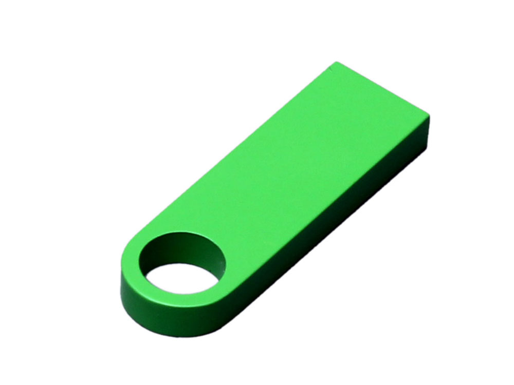 USB 3.0-флешка на 32 Гб с мини чипом и круглым отверстием, зеленый-1