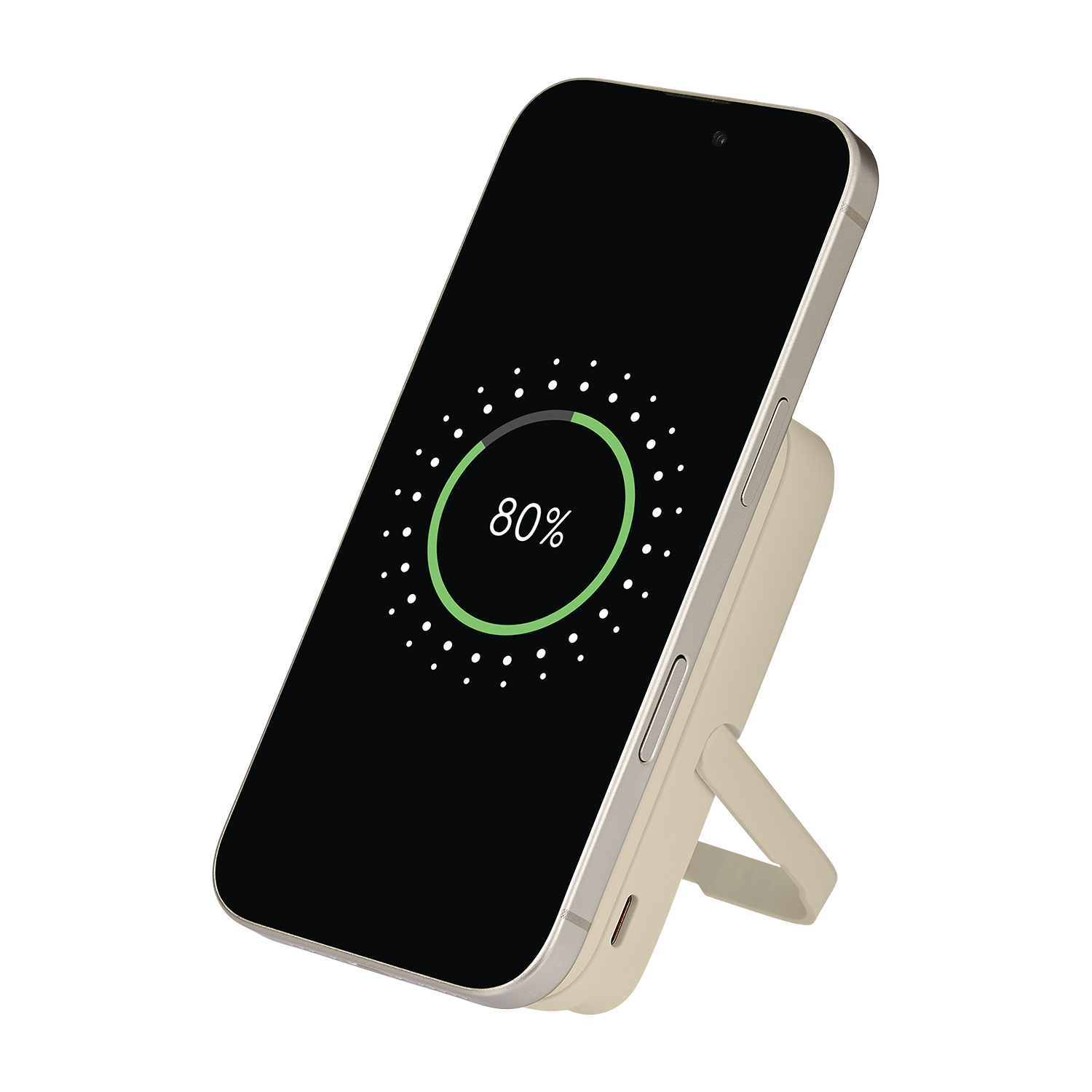 Внешний аккумулятор Юнион PD (Union PD) 10000mAh с функцией беспроводной зарядки 15W, бежевый-8
