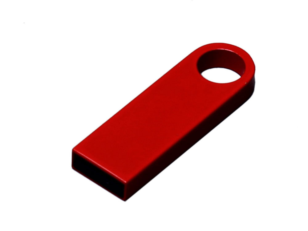USB 3.0-флешка на 32 Гб с мини чипом и круглым отверстием, красный-0