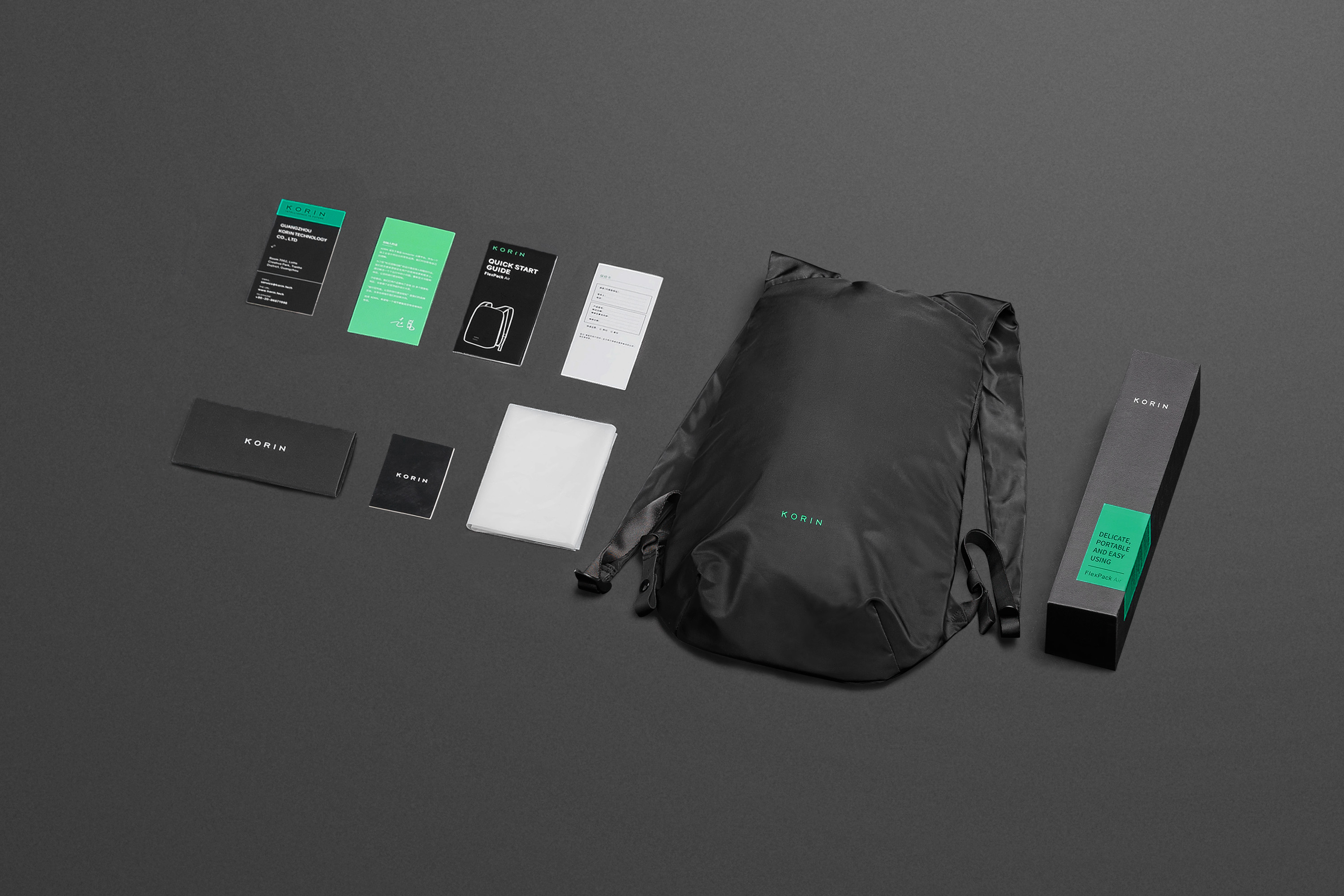 Рюкзак FlexPack Air 46х33х8 см, черный-13