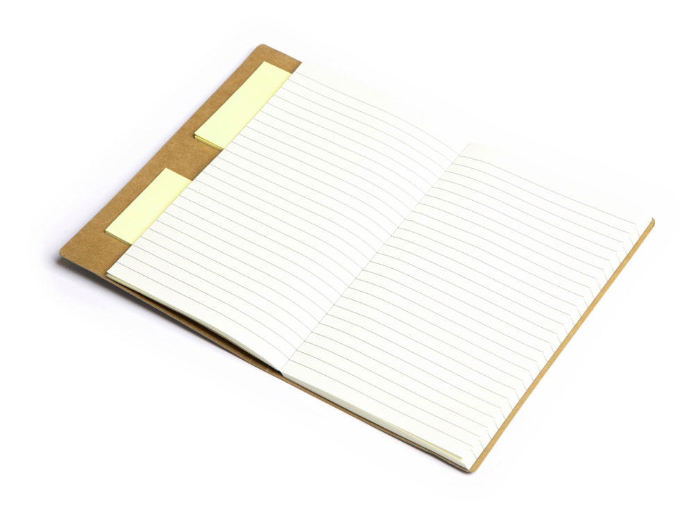 Блокнот с ручкой и набором стикеров А5 Write and stick, серый-3