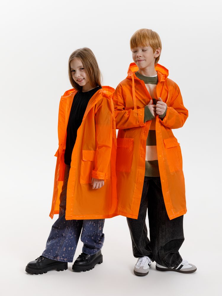 Дождевик детский RainDrop Kids, оранжевый-7