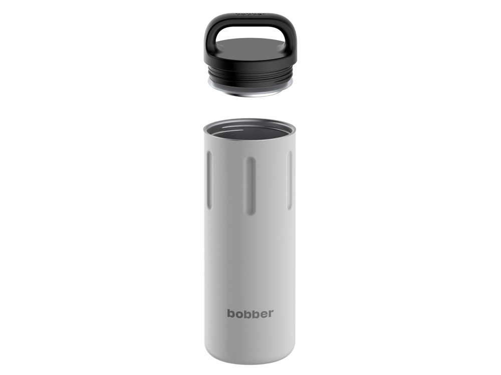 Вакуумный термос бытовой с керамическим покрытием, тм bobber, 770 мл. Артикул Bottle-770 Sand Grey (серый)-1