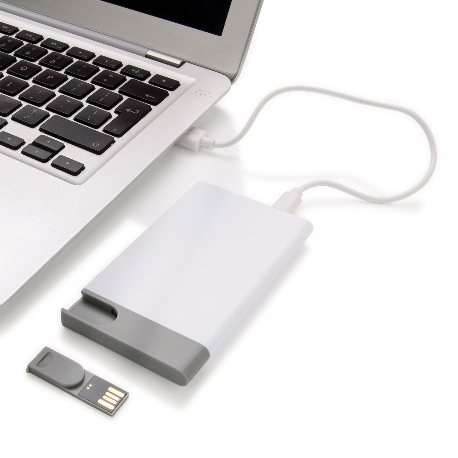 Зарядное устройство с USB–флешкой на 8 ГБ, 2500 mAh-3