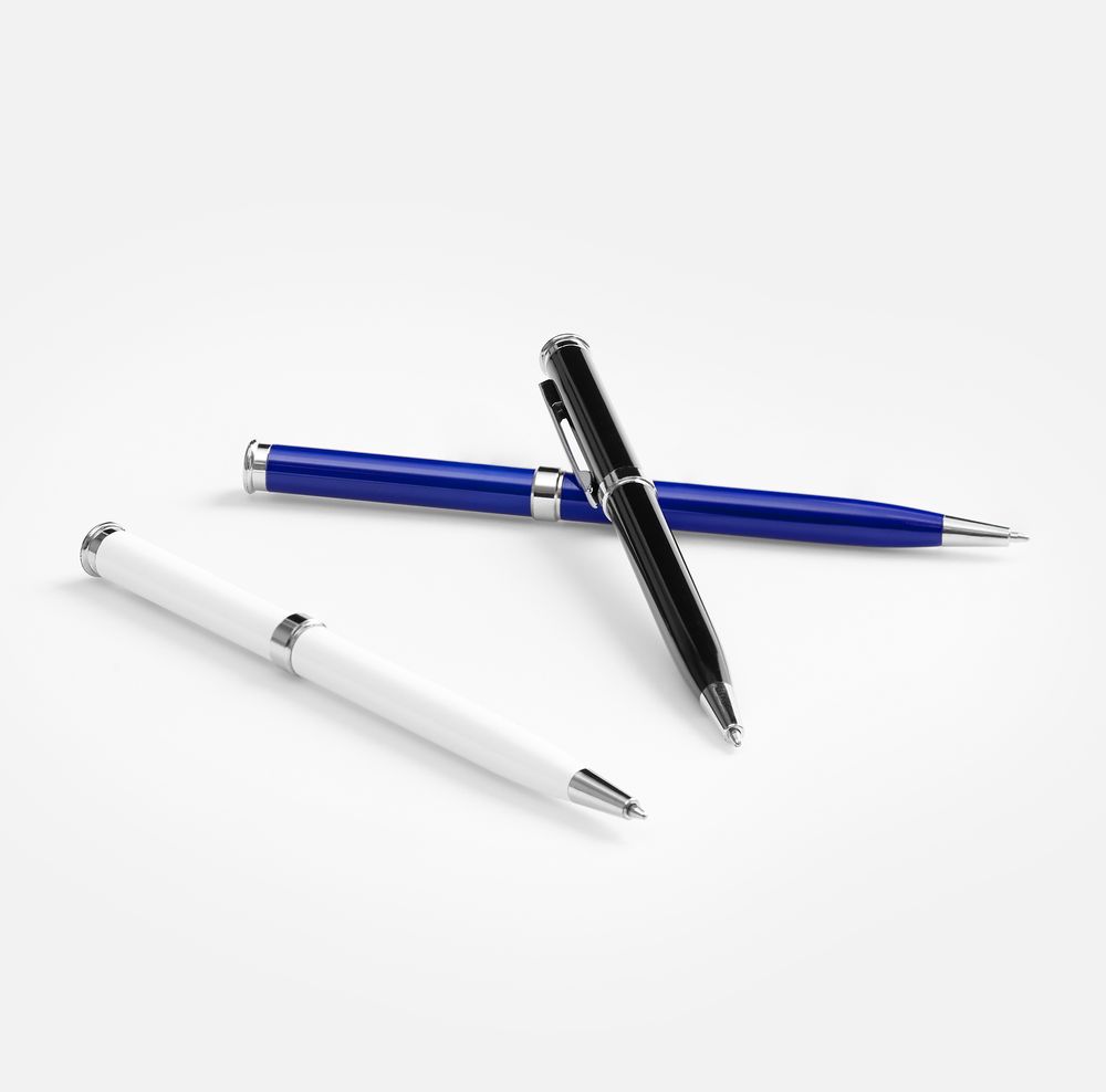Ручка шариковая Finn Chrome, черная-3