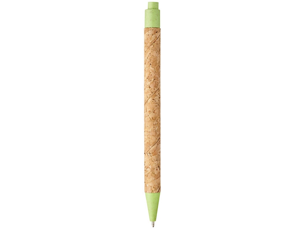 Шариковая ручка Midar из пробки и пшеничной соломы, зеленое яблоко-1