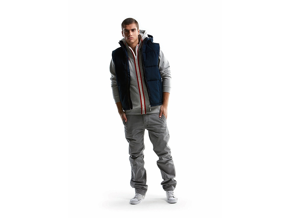 Жилет мужской, Slazenger, темно-синий/зеленое яблоко-2