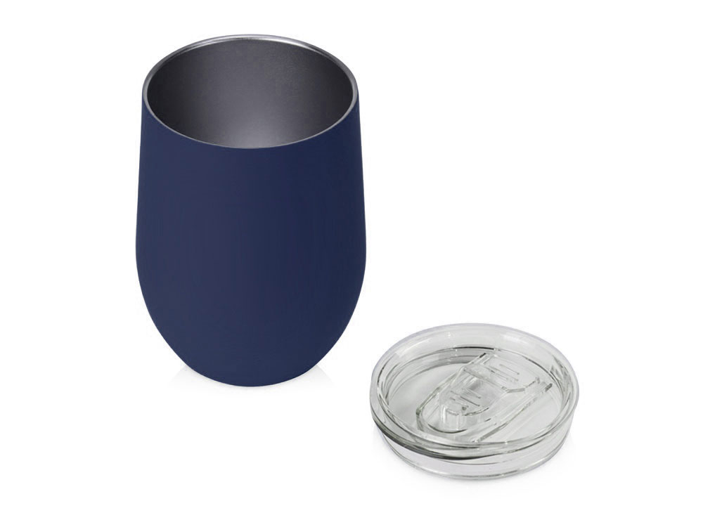 Термокружка Vacuum mug C1, soft touch, 370мл, темно-синий-1
