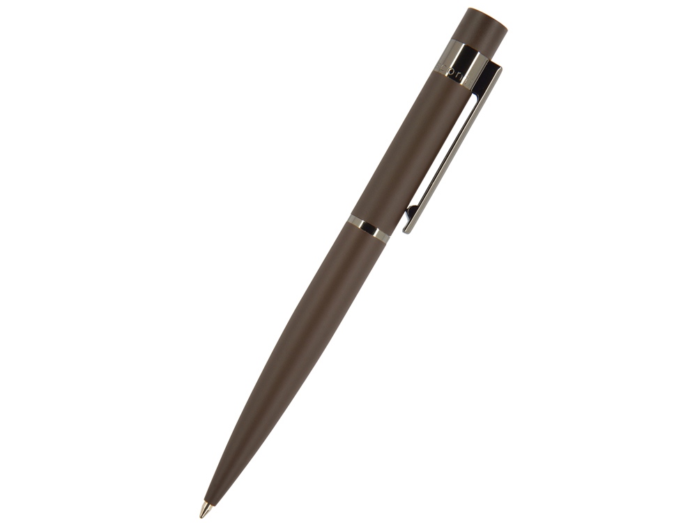 Ручка шариковая автоматическая BrunoVisconti VERONA цвет корпуса коричневый, soft-touch, 1 мм, синяя-0