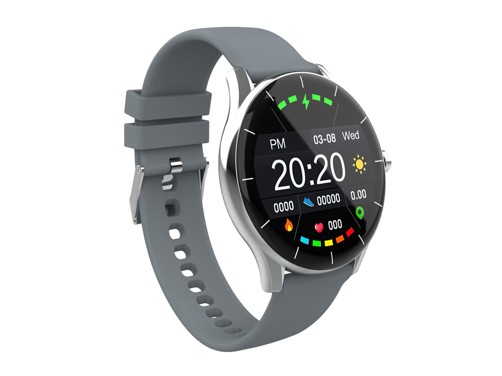 Умные часы HIPER IoT Watch GT, серый/розовый-2