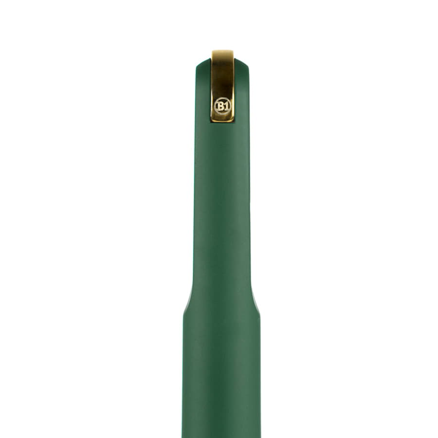 Ручка шариковая FARO, покрытие soft touch, темно-зеленый, золотистый-1