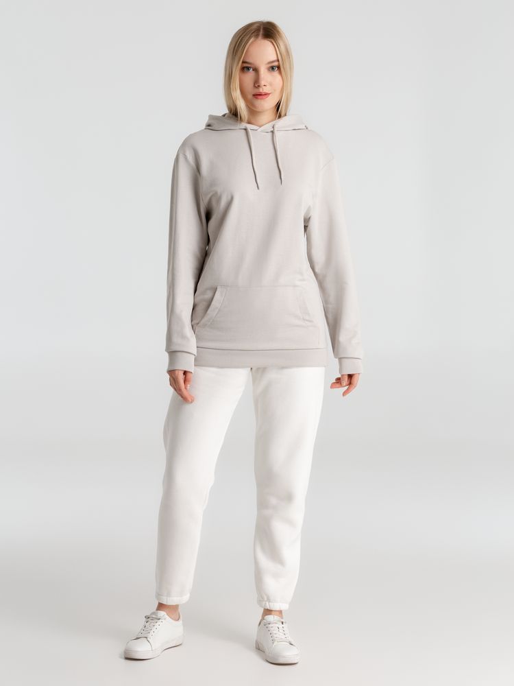 Толстовка с капюшоном унисекс Hoodie, дымчато-серая-10