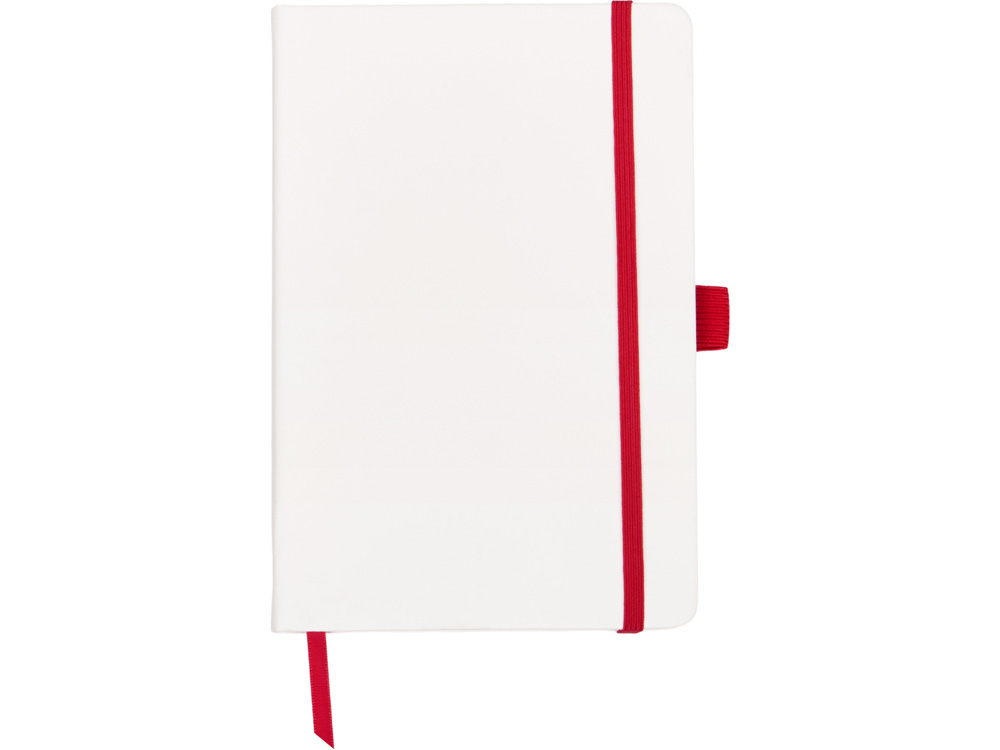 Блокнот ColorNote White, твердая обложка A5, 80 листов, белый с красным-1