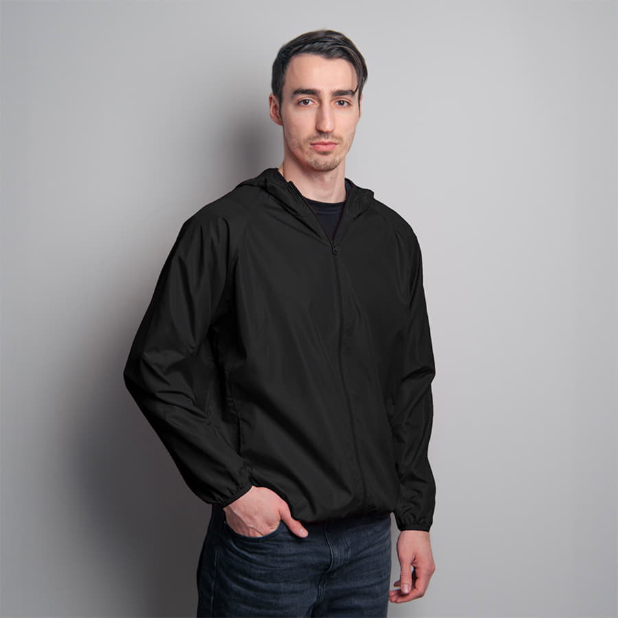 Ветровка унисекс COLIN, черный-1