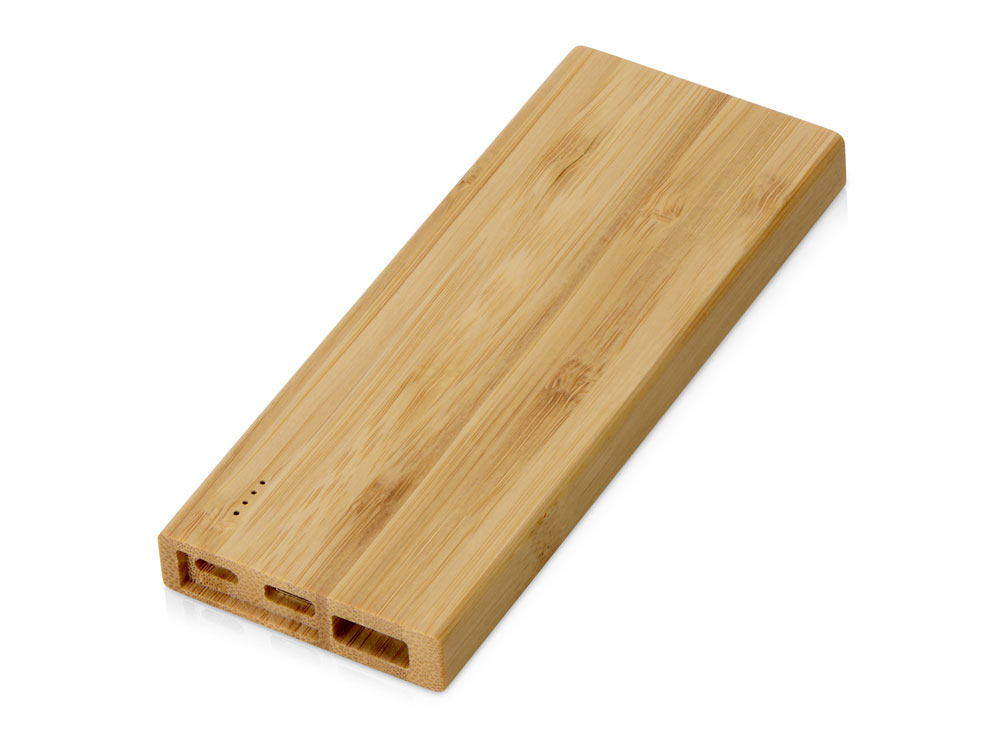 Подарочный набор с БЗУ и внешним аккумулятором Bamboo Set, натуральный-2