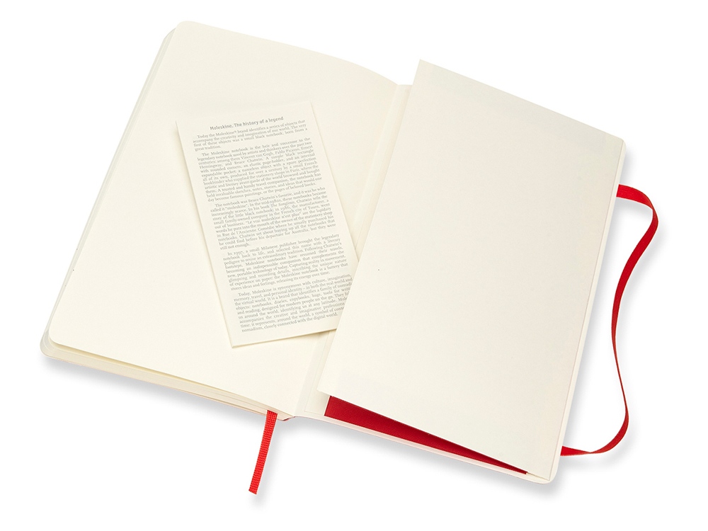 Записная книжка Moleskine Classic Soft (нелинованный), Large (13х21см), красный-1