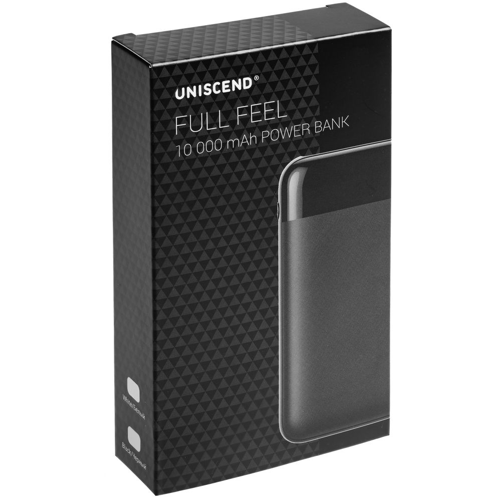 Внешний аккумулятор Uniscend Full Feel 10000 мАч с индикатором, белый-6