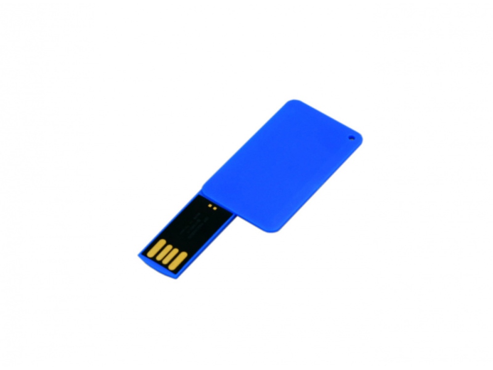 USB-флешка на 32 Гб в виде пластиковой карточки, синий-1