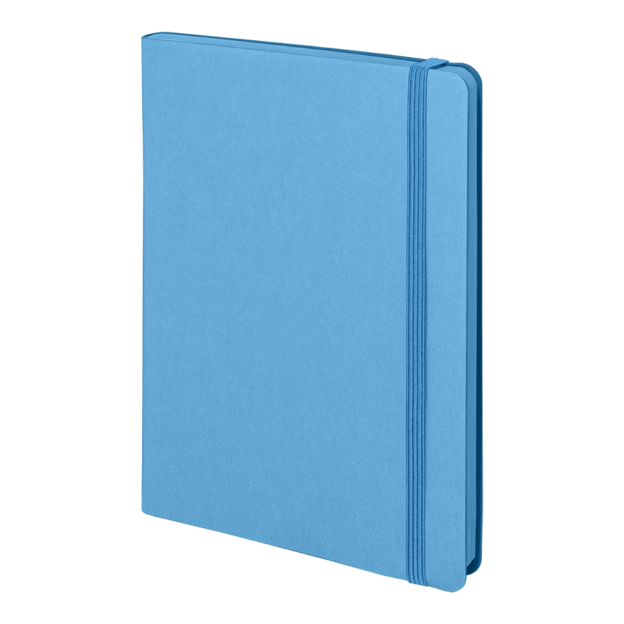 Ежедневник недатированный Shady, А5,  голубой, кремовый блок в линейку, лазурный обрез, голубой-0