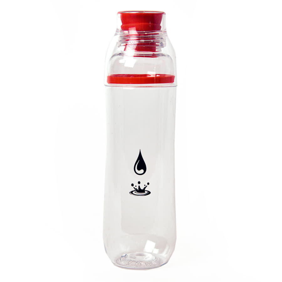 Бутылка для воды FIT, 700 мл, прозрачный, красный-3