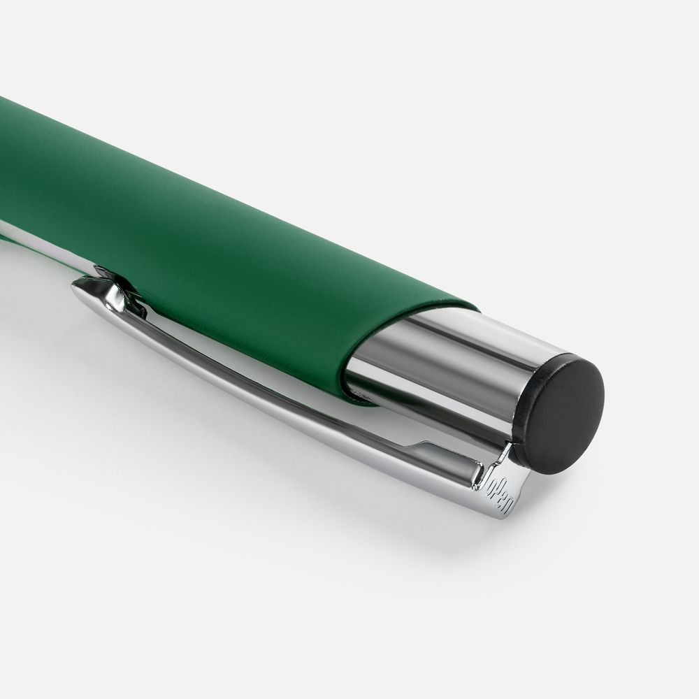 Ручка шариковая Keskus Soft Touch, зеленая-1
