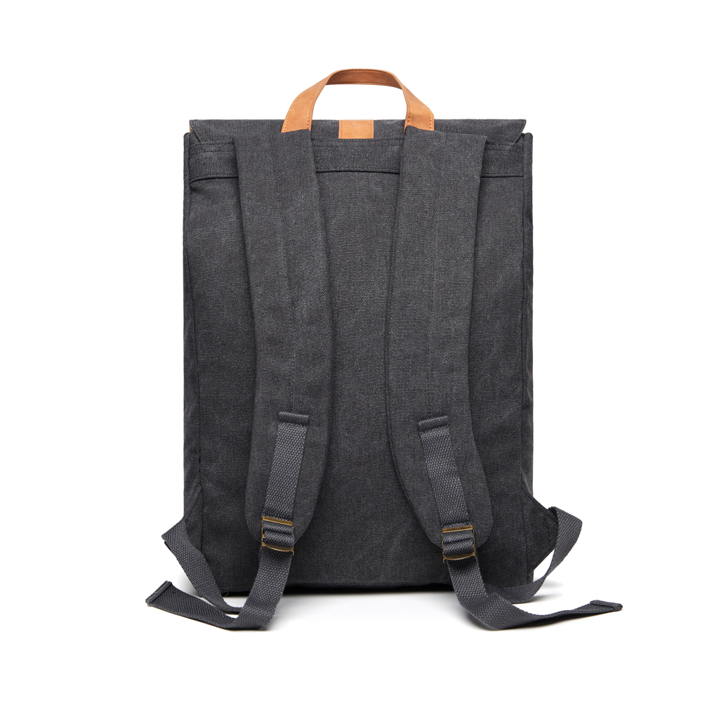 Рюкзак VINGA Bosler из переработанного канваса GRS, 15’’ черный-1