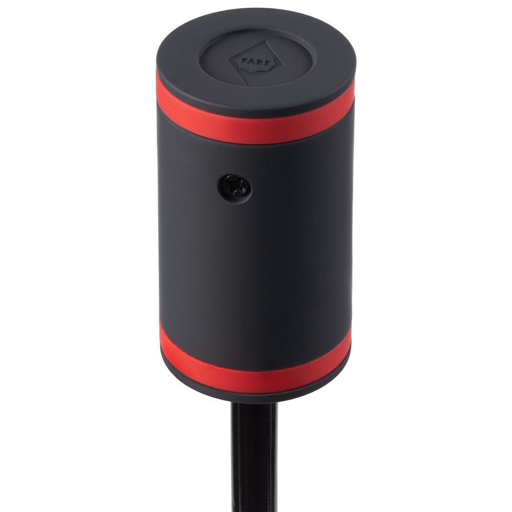 Зонт складной AOC Mini с цветными спицами, красный-2