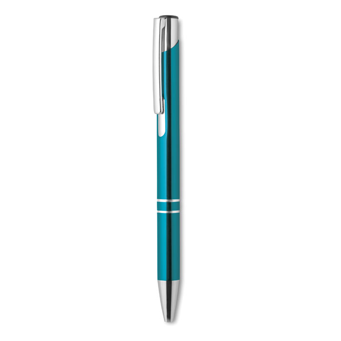 Recycled aluminium ball pen, бирюзовый-3