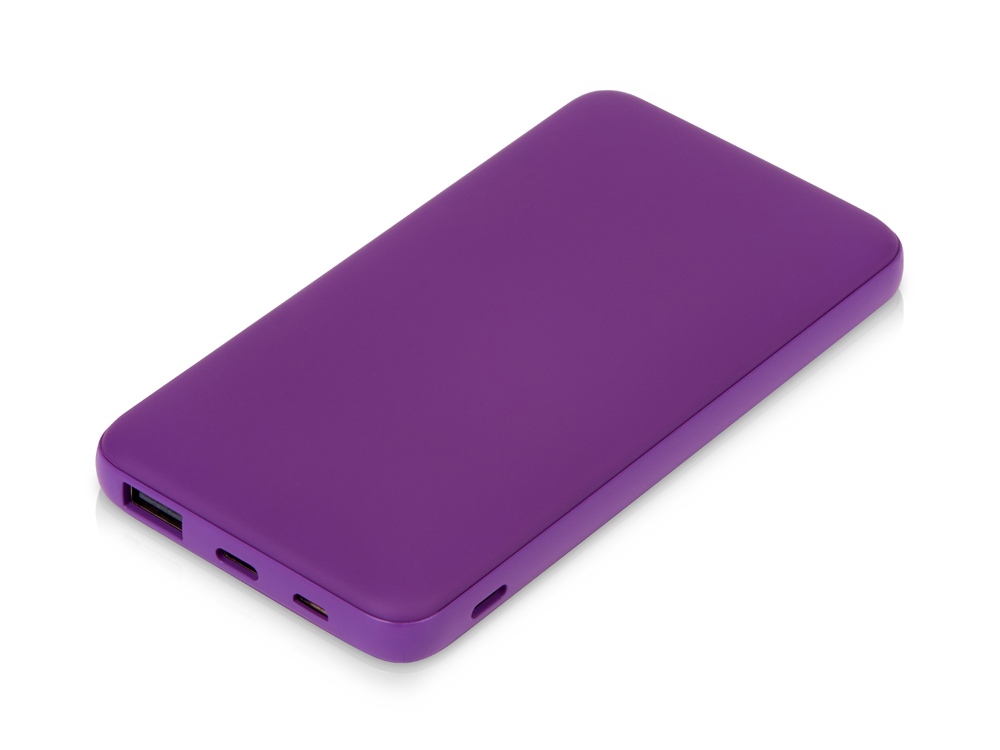 Подарочный набор с бутылкой для воды и повербанком С2, 10000 mAh, фиолетовый-3
